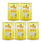 100% Pure Indian A2 Cow Ghee By Gavyamart | Rich In Healthy Fat Nutrients Desi Cow Ghee Perfect For Sabji & Sweets | 5 Litr (1 Litr * 5) 169.0 Ounce | Tin Pack
